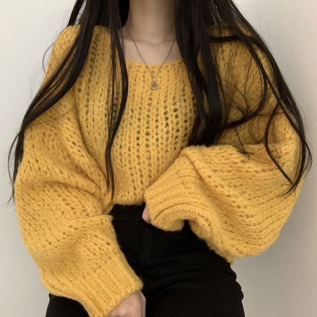 Solid Boat-Neck Pullover Sweater