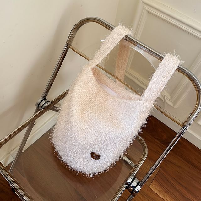 Plain Fluffy Crossbody Bag