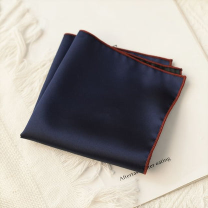 Contrast Trim Pocket Square