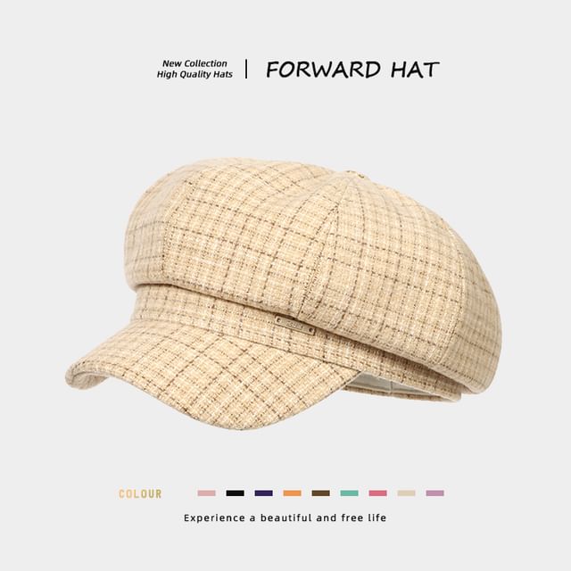 Plaid Newsboy Cap