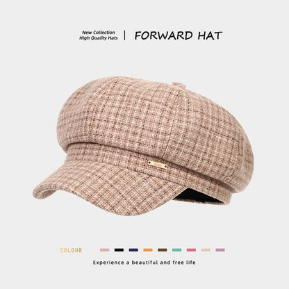 Plaid Newsboy Cap