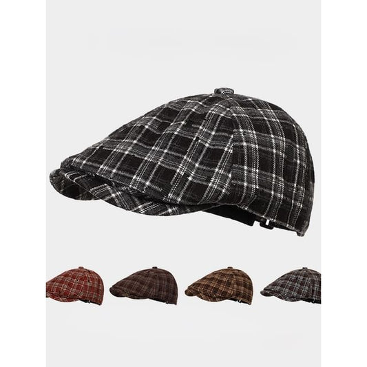 Plaid Flat Cap
