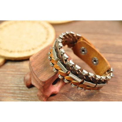 Genuine Leather Braided Bracelet
