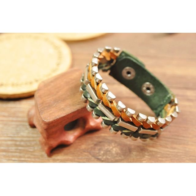 Genuine Leather Braided Bracelet