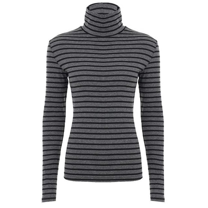 Striped Turtleneck Long Sleeve Tee