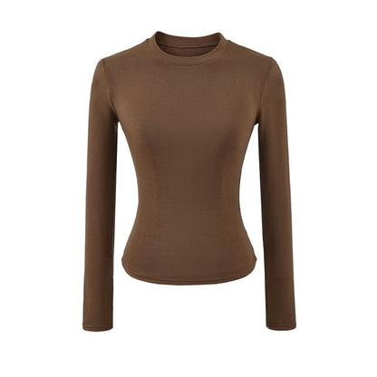 Crew Neck Long-Sleeve Basic Tee