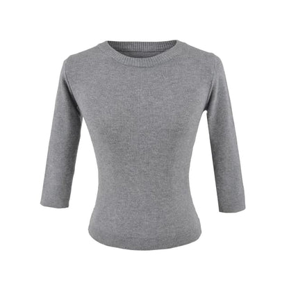 3/4 Sleeve Crewneck Knit Top & Mini Skirt