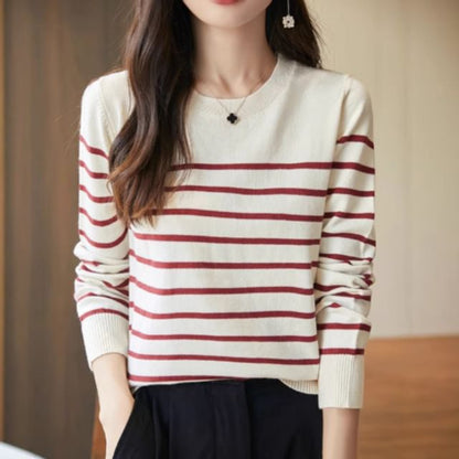 Striped Round Neck Sweater