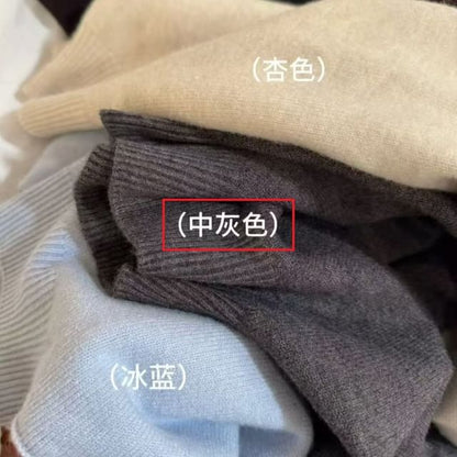 Mock Neck Knit Top Long Sleeve