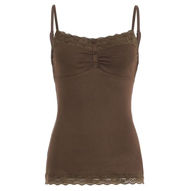 V-Neck Lace Camisole Top