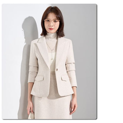Blazer and Midi Pencil Skirt Set