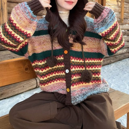 Melange Hood Cardigan