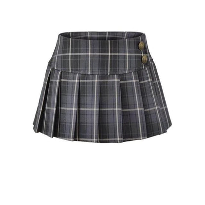 Tartan Check Mini Pleated Skirt