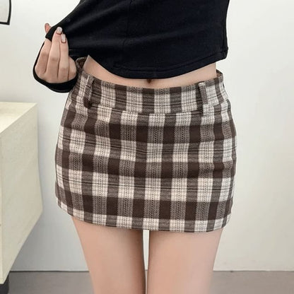 Plaid Mini Skirt