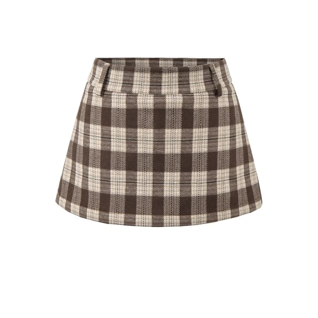 Plaid Mini Skirt