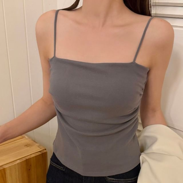 Shirred Strap Camisole