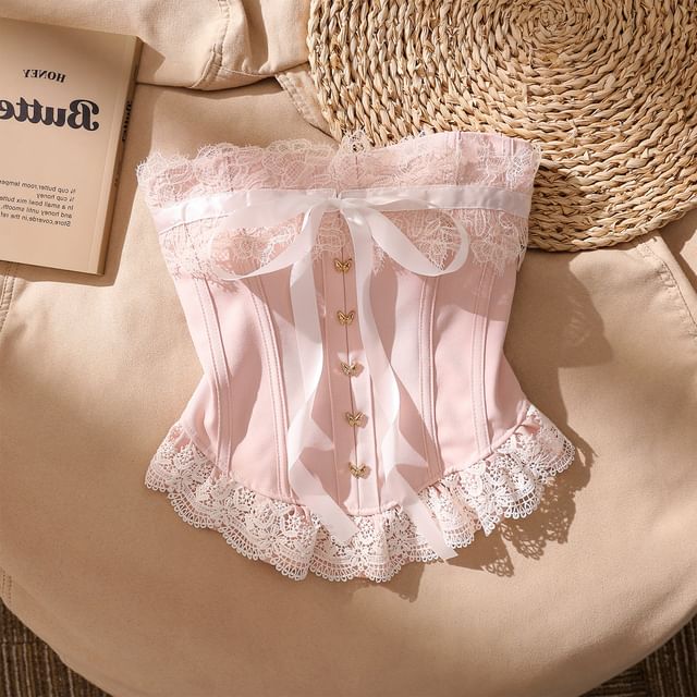 Strapless Lace Corset Bodice