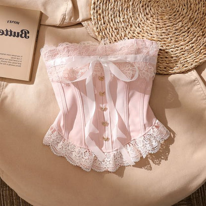 Strapless Lace Corset Bodice