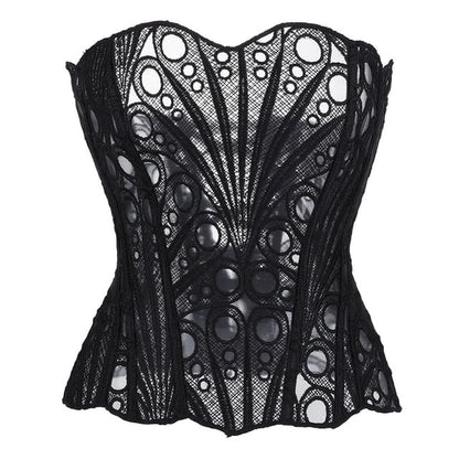 Corset Lace Tube Crop Top