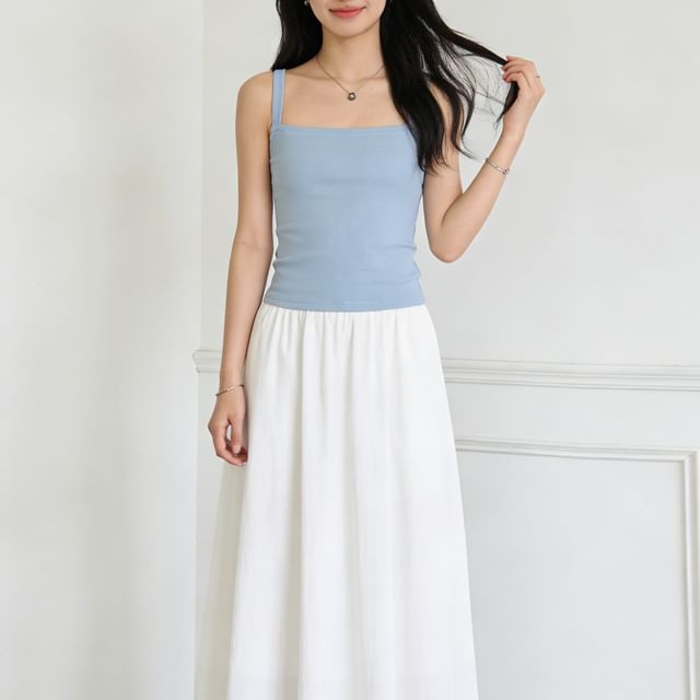 Square Neck Camisole - Spaghetti Strap
