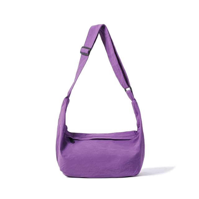 Plain Fabric Crossbody Bag
