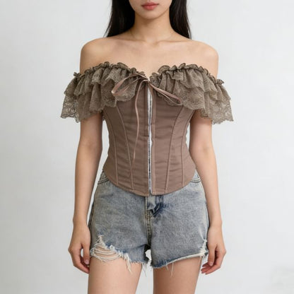 Off-Shoulder Corset Top