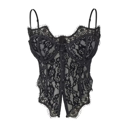 Slit Lace Camisole Top