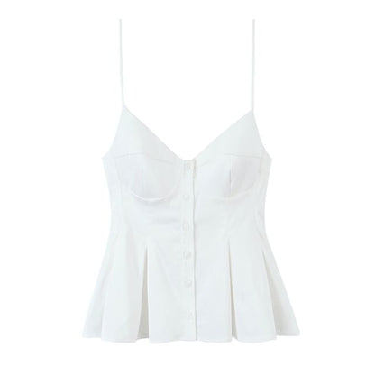Pinstripe V-Neck Camisole Top