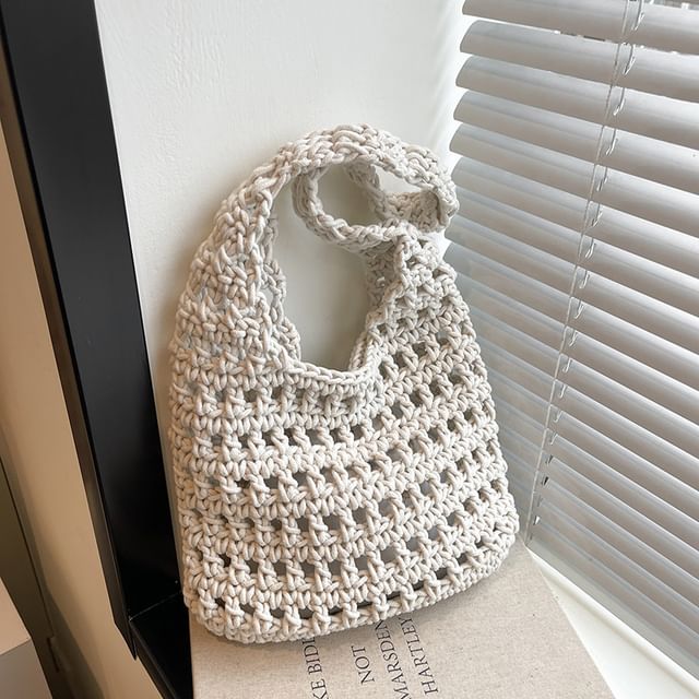 Plain Crochet Tote Bag