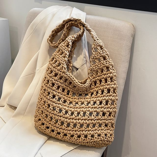 Plain Crochet Tote Bag