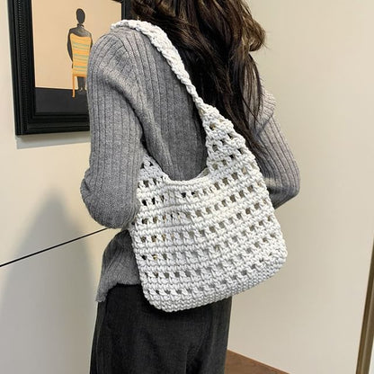 Plain Crochet Tote Bag