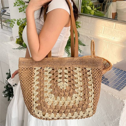 Straw Woven Tote Bag