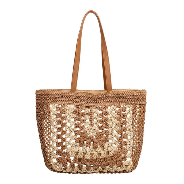Straw Woven Tote Bag