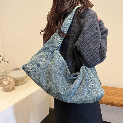 Denim Hobo Shoulder Bag