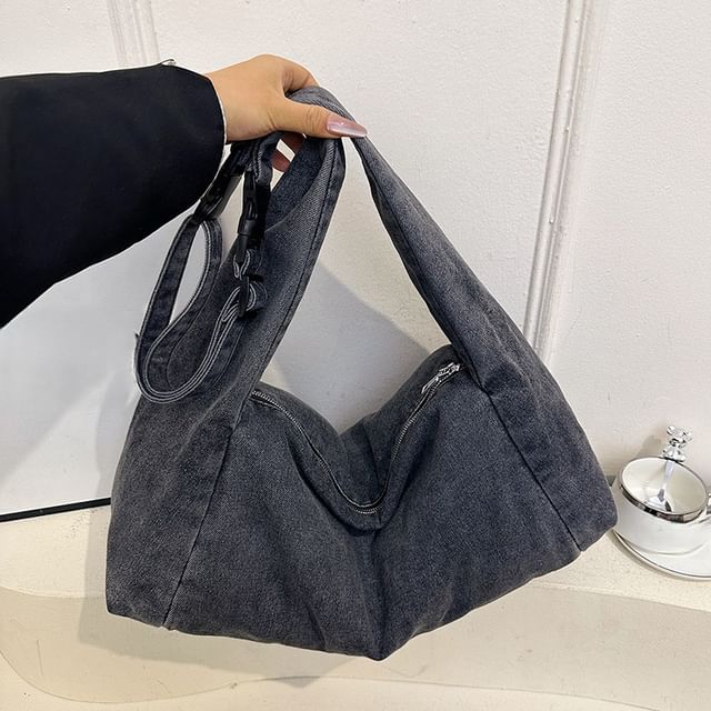 Denim Hobo Shoulder Bag