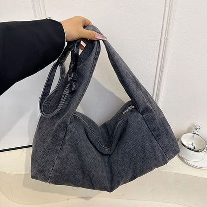 Denim Hobo Shoulder Bag