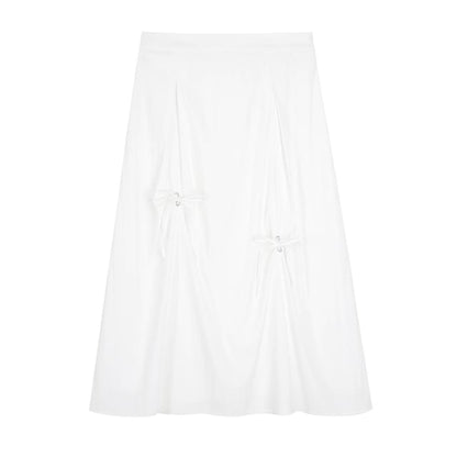 Black Mid-Rise A-Line Maxi Skirt - Altfashion Shop