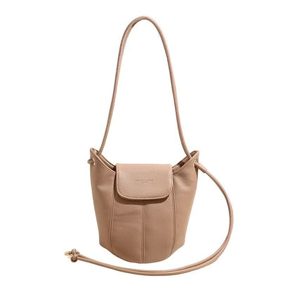 Faux Leather Bucket Bag