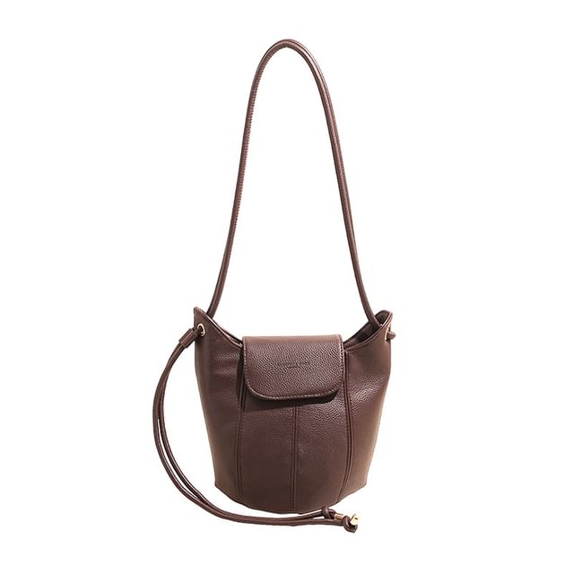 Faux Leather Bucket Bag