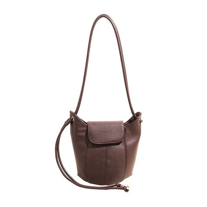 Faux Leather Bucket Bag