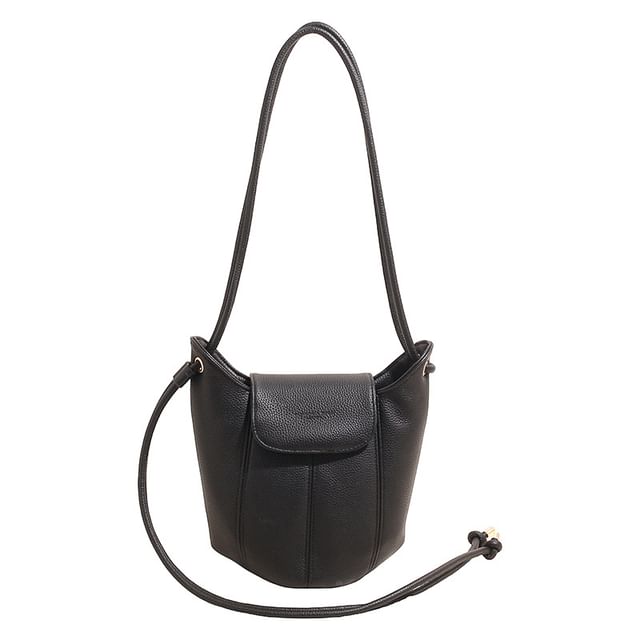 Faux Leather Bucket Bag