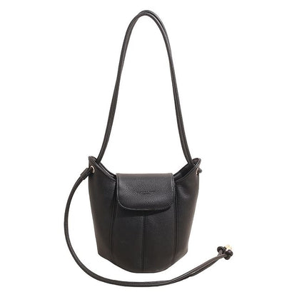 Faux Leather Bucket Bag