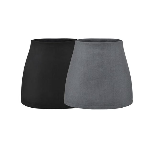Black High Waist Plain Mini Pencil Skirt - Altfashion Shop