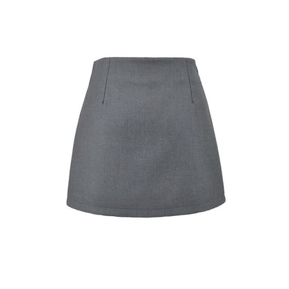 Black High Waist Plain Mini Pencil Skirt - Altfashion Shop