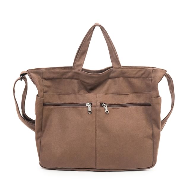 Plain Canvas Shoulder Bag