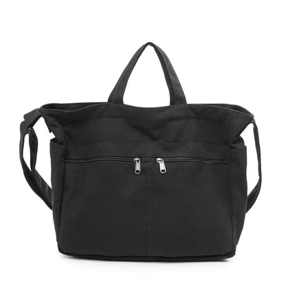 Plain Canvas Shoulder Bag