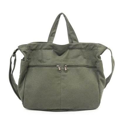 Plain Canvas Shoulder Bag