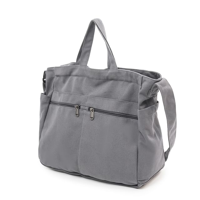 Plain Canvas Shoulder Bag