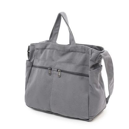 Plain Canvas Shoulder Bag
