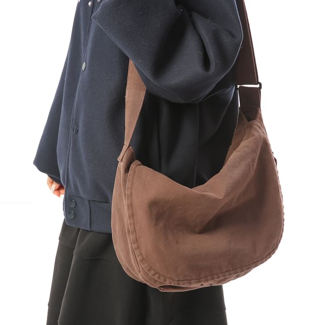 Plain Flap Crossbody Bag